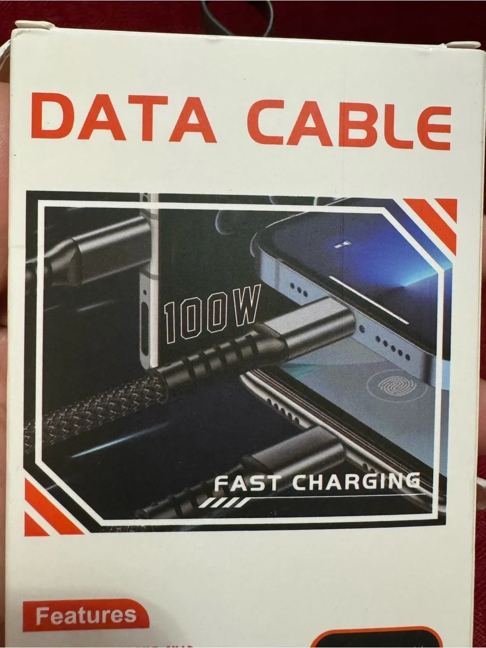 Fast Charging 3-in-1 Data Cable – Black
